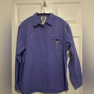 northern reflections vintage 100% cotton buttons down shirt size L